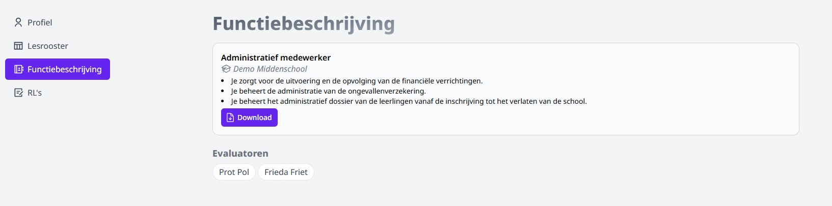 functiebeschrijving