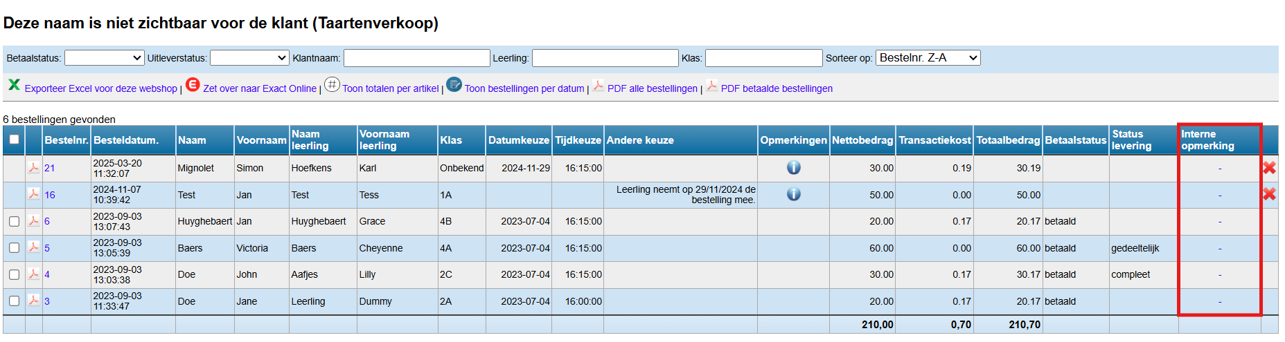 opmerking