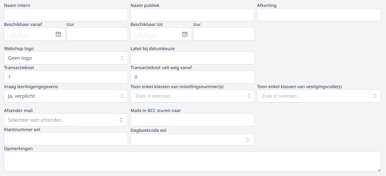 Webshop bekijken